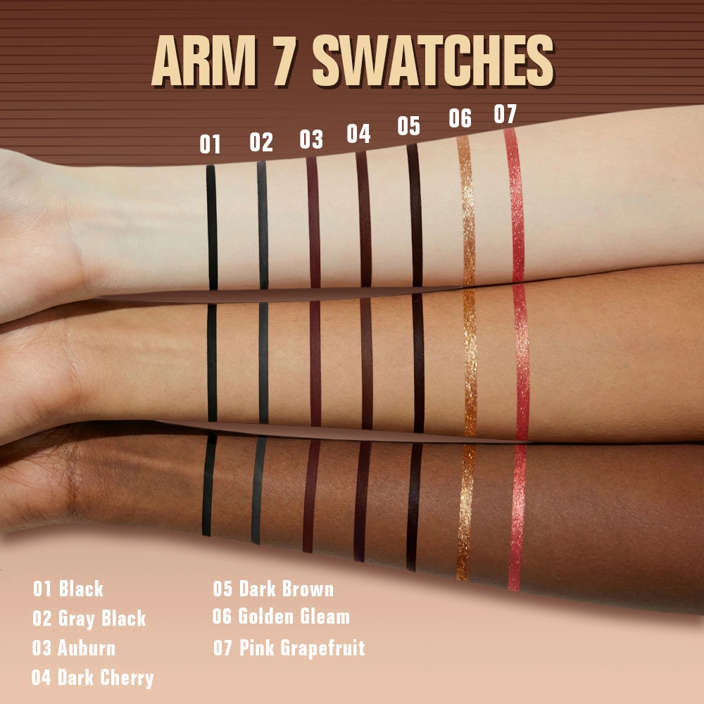 Swatch Crayon Smooth noir mat intense